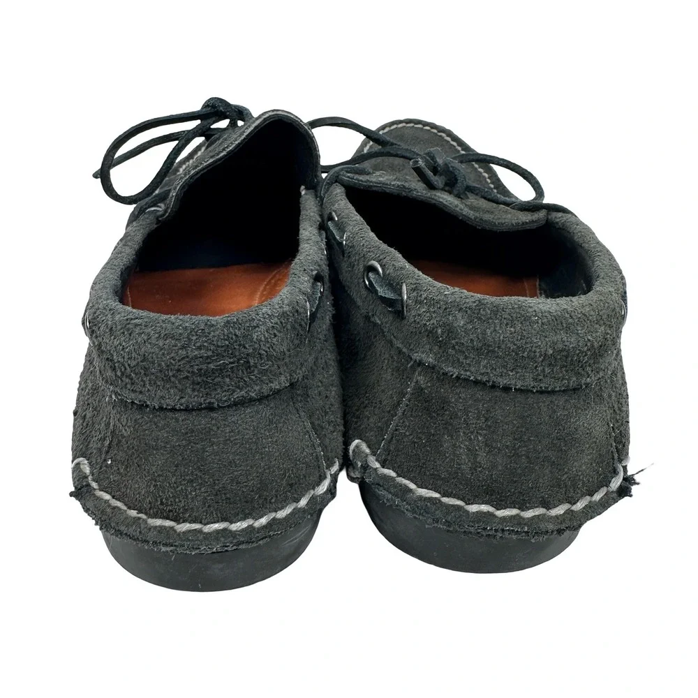 Rancourt & Co GH Powell Mens 10 D Blue Suede Boat Shoes Made in Maine USA 16401